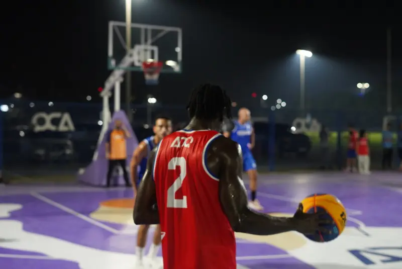 A basketball game, Clinton, USA